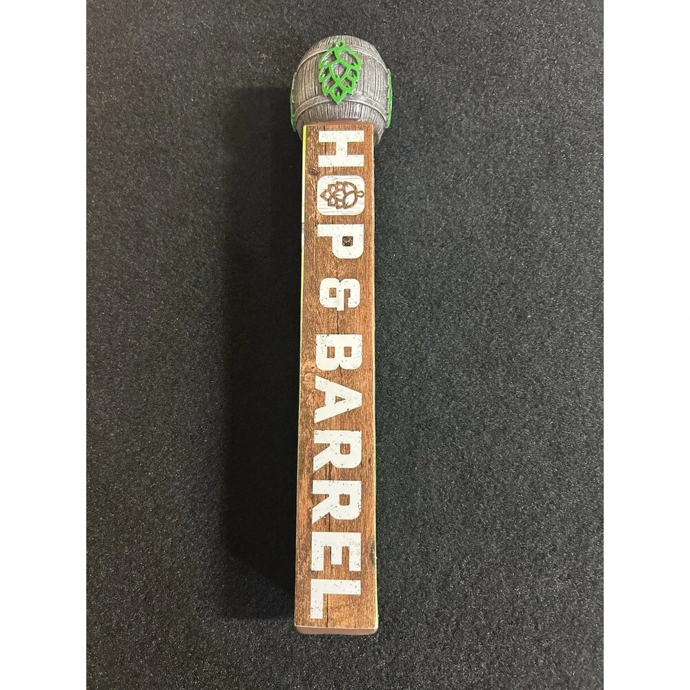 Hop & Barrel Hazy Valley Hazy IPA Beer Tap Handle Flying Skull 12